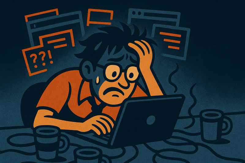 Frustrated website designer